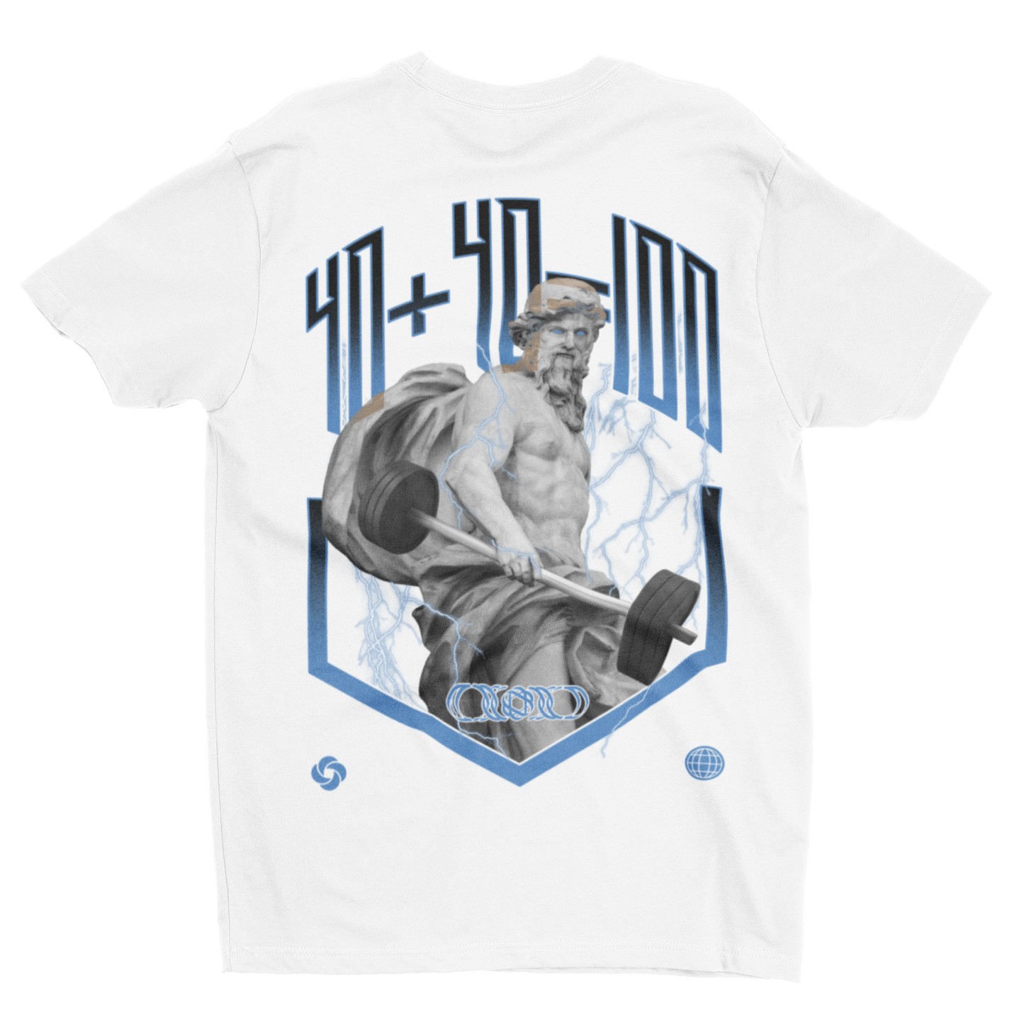 40+40 Greek God Shirt (Backprint)