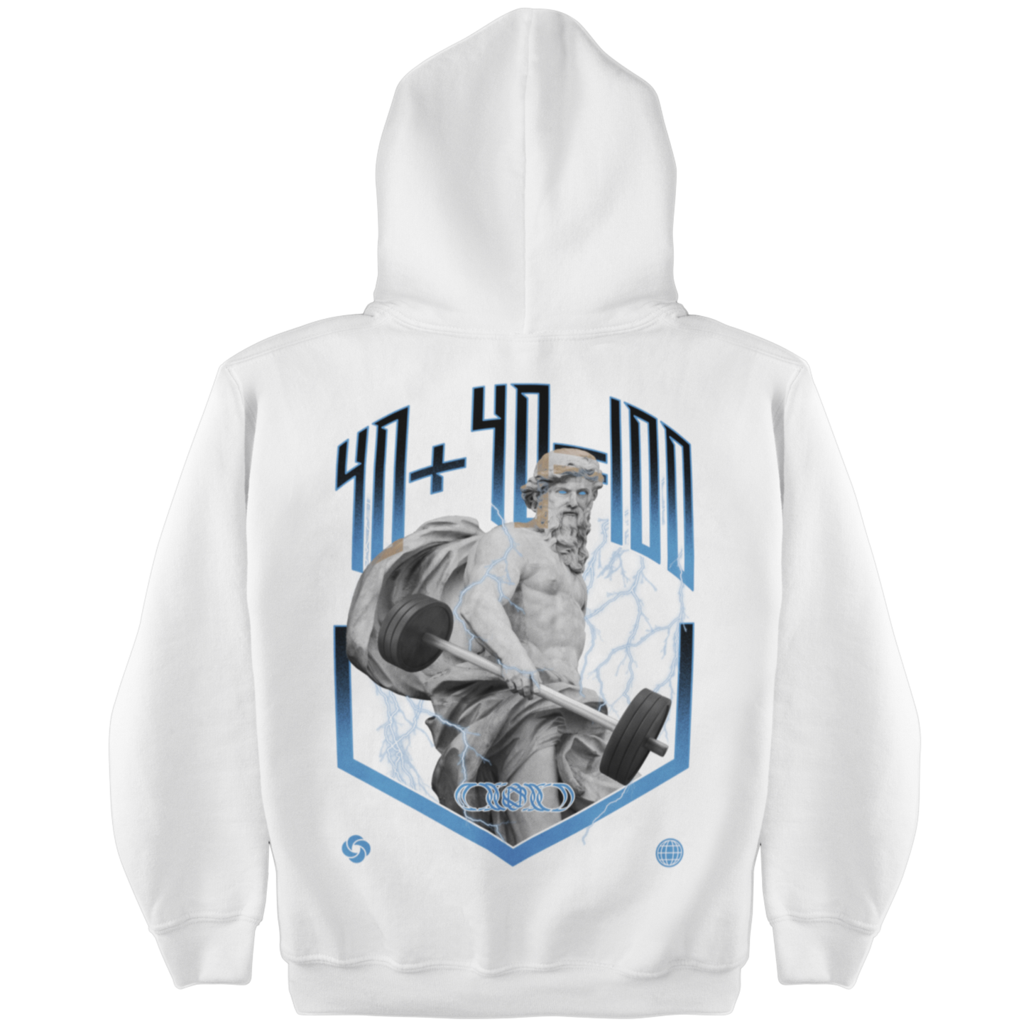 40+40 Greek God Hoodie