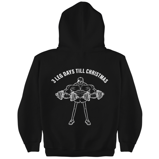 3 Leg Days Till Christmas Hoodie